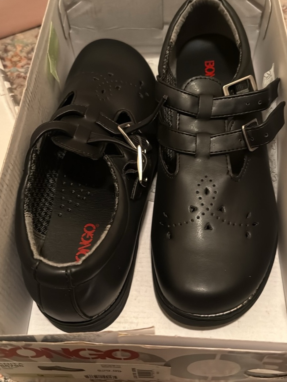 NIB Bongo Anita Women’s Black Buckle Shoes – Size 9M